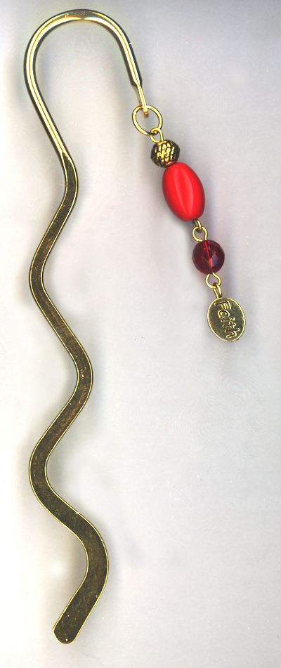 Gold bookmark Faith