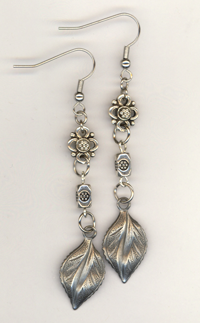 Silver Leaves Earrings