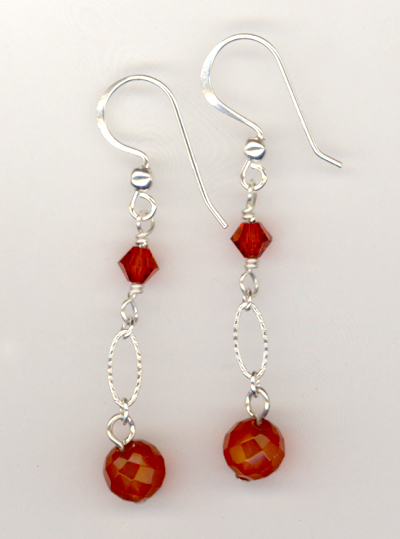 Carnelian Gemstone Earrings