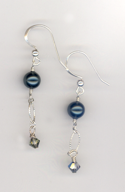 Tahitian Crystal Pearl Earrings