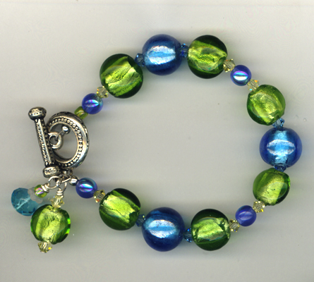 No Bad Days Lampwork Bracelet