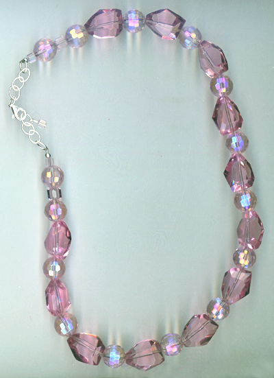 Pink Sparkle ~ Crystal Quartz Necklace