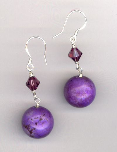 Purple Ice ~ Gemstone Earrings