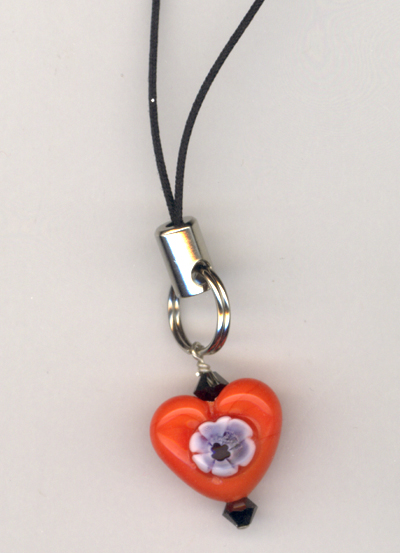 Flower Power Cell Phone Charm