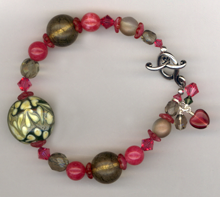 Escape ~ Lampwork Crystal Bracelet