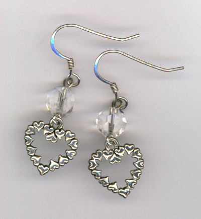 Say You Love Me Heart Crystal Earrings