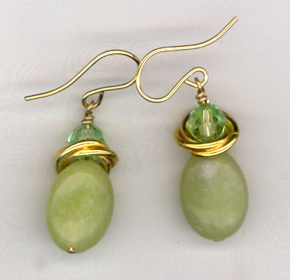 Green Day Gemstone Earrings