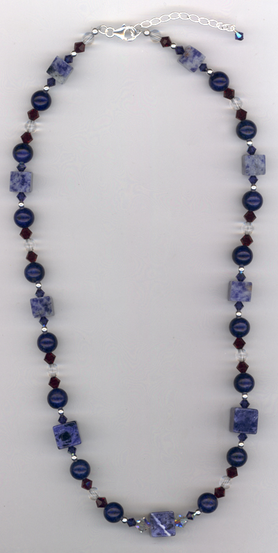 Truly Restored ~ Sapphire Lapis Gemstone Necklac