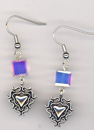 Charming Hearts 2 ~ Crystal Earrings