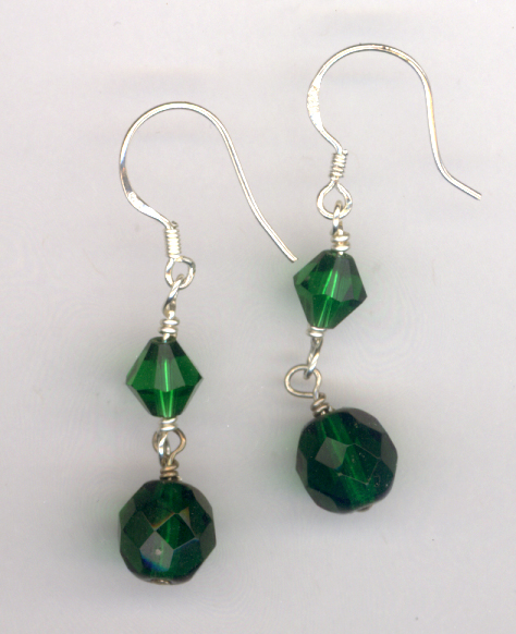 Emerald Isle ~ Swarovski Crystal Earrings