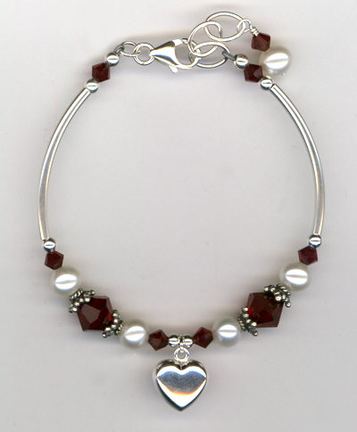 Revel In The Love ~ Siam Red Bracelet