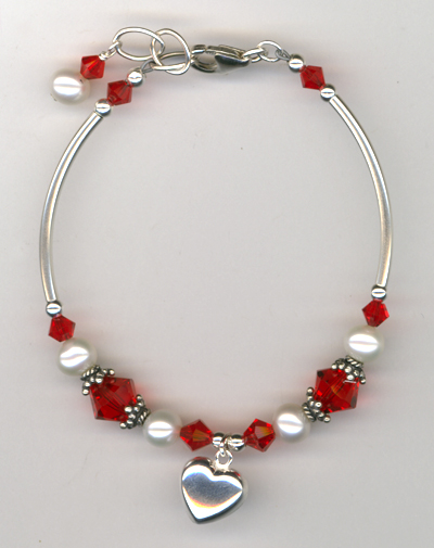 Revel In The Love ~ Light Siam Red Bracelet