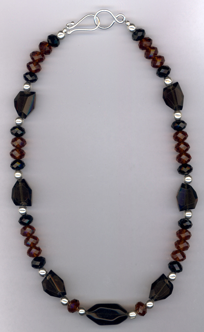 Brun Noir Crystal Quartz Statement Necklace