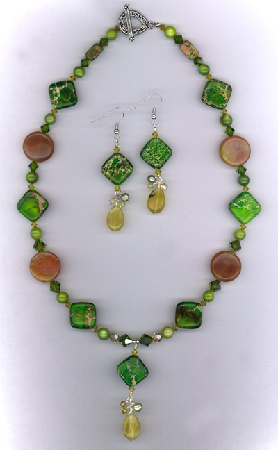 Olivia ~ Gemstone Crystal Jewelry Set