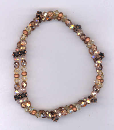 Melody ~ Pink Copper Stretch Bracelet