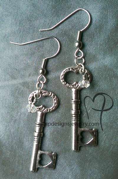 Lock & Key Charm Earrings