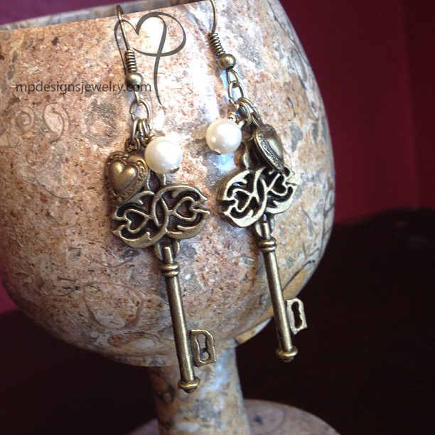 Key to My Heart ~ Charm Earrings