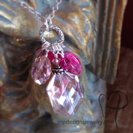 Pink Explosion! Charm Necklace