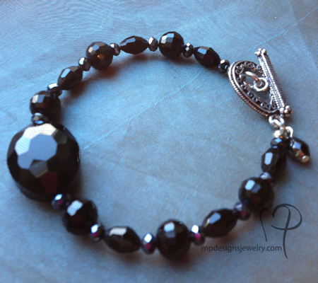 Black Beauty Crystal Bracelet