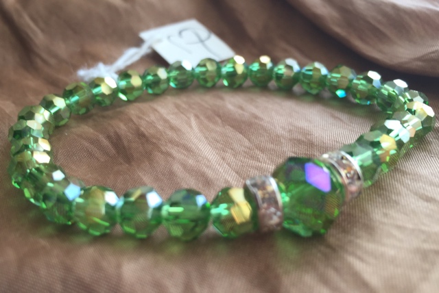 Greenery Crystal Stretch Bracelet 