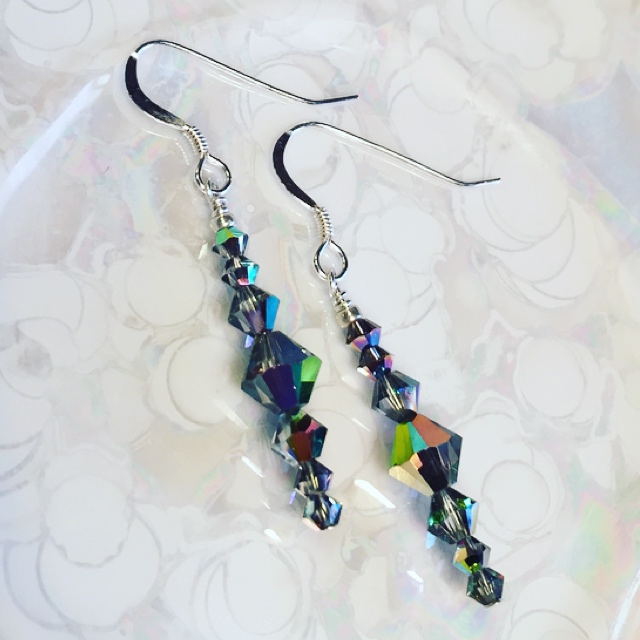 Sparkle & Shine ~ Swarovski Crystal Sterling Silver Earrings