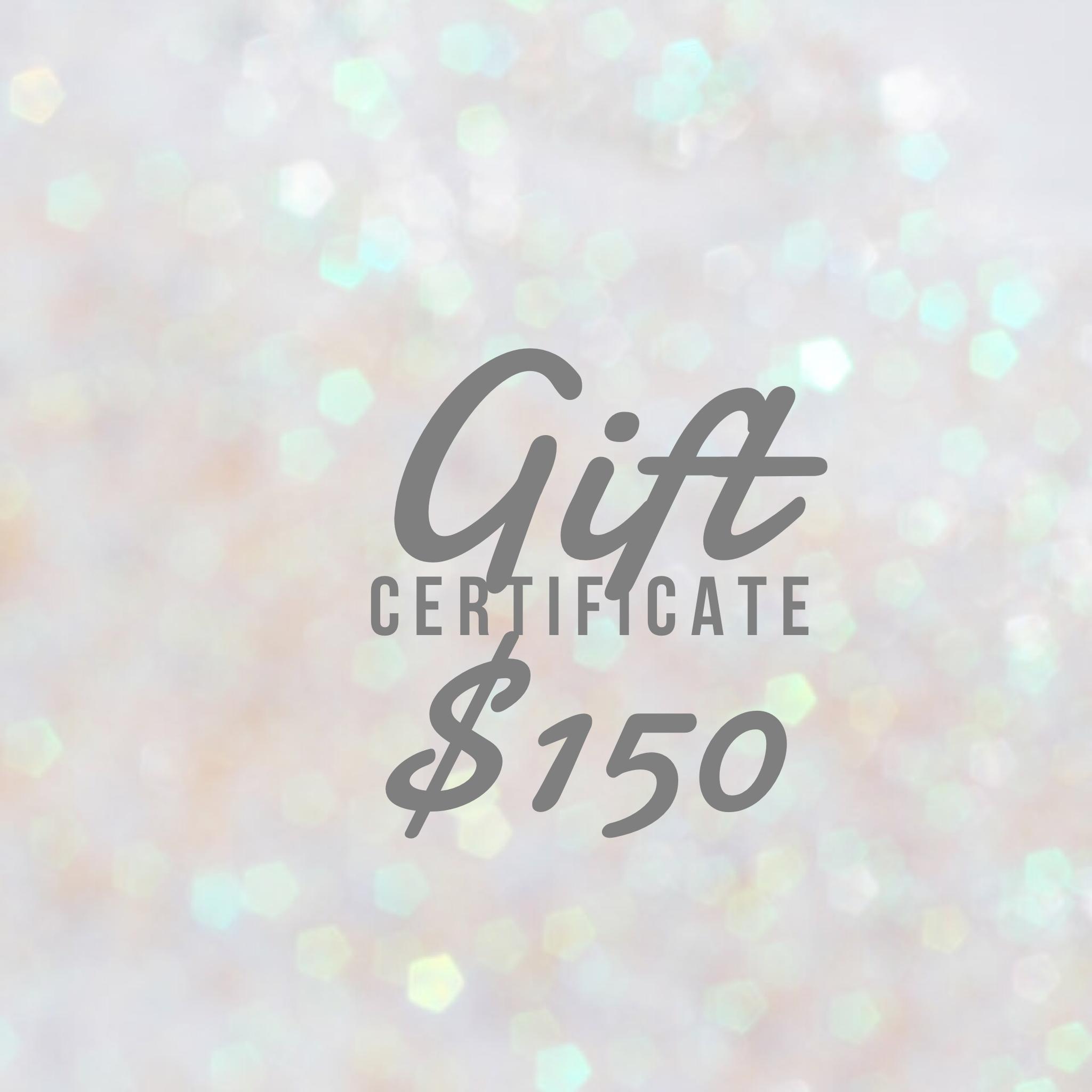 Gift Certificate $150