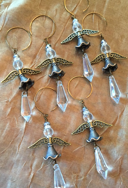 Crystal Angel Christmas Ornaments 