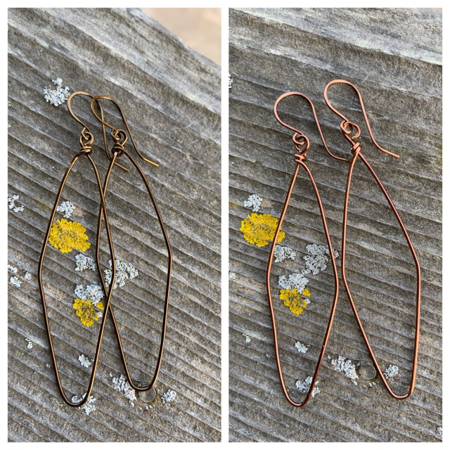 Geometric Wire Hoop Earrings