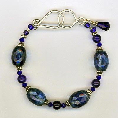 blue crystal bracelet