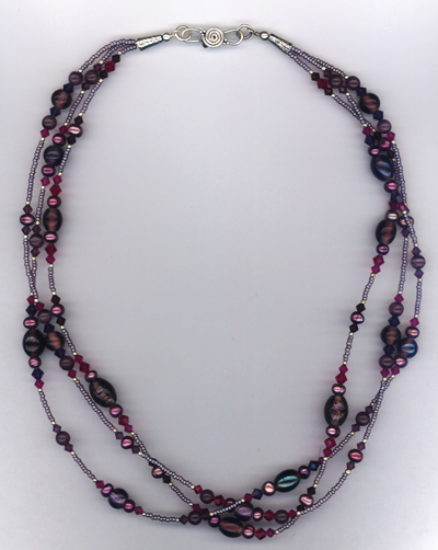 Purple Passion Pearl Necklace