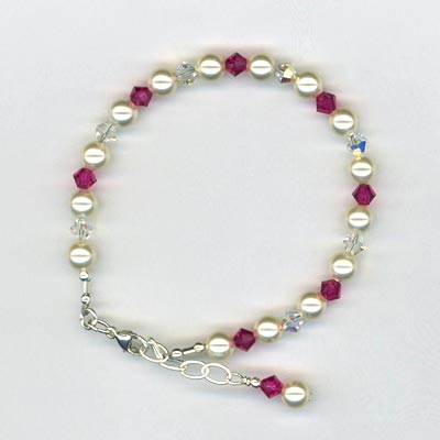 custom crystal pearl bracelet 2