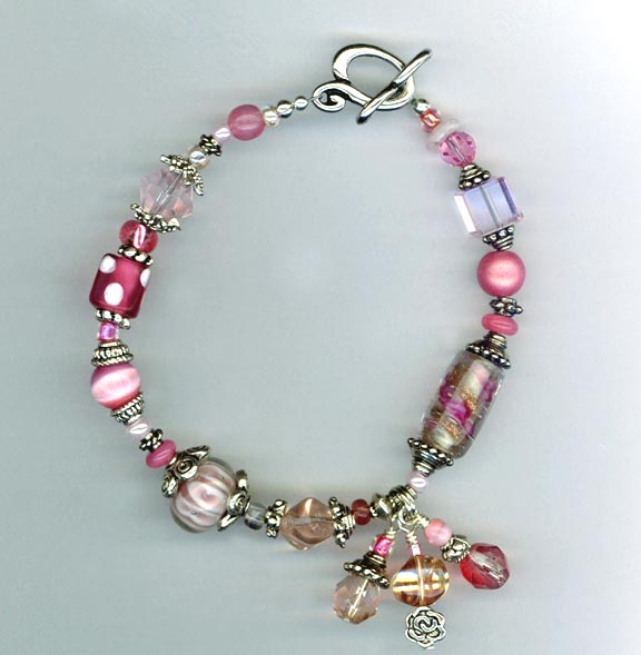 Pink whimsy bracelet