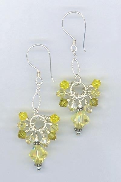 Cascade Cluster Jonquil Earrings