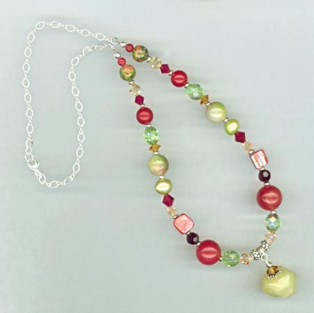 fruit cocktail necklace