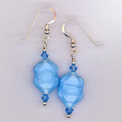 baby blue aqua earrings
