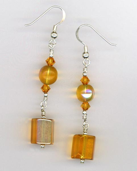 Buffalo Gal ~ Topaz Earrings