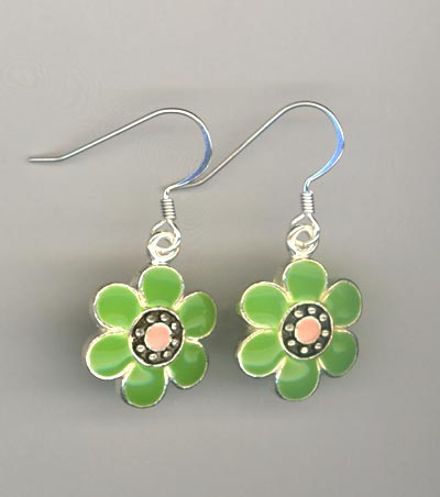 Daisy Delight Green~ Earrings