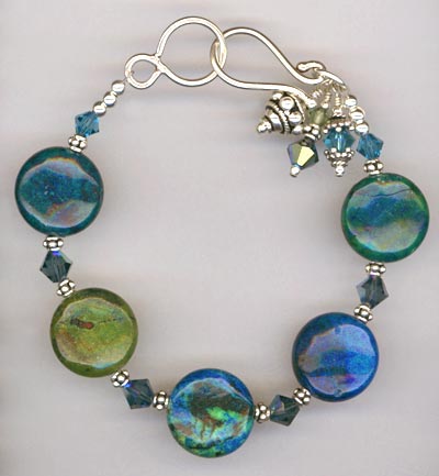 big bold blue bracelet