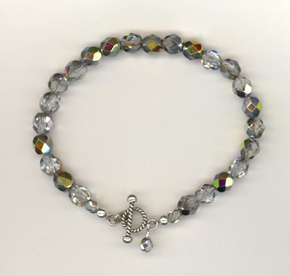 Silver swirl bracelet