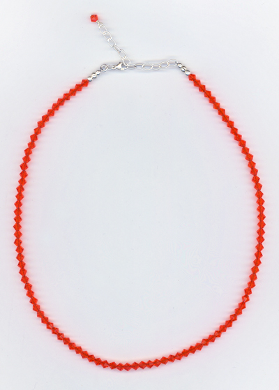 orange sun crystal necklace