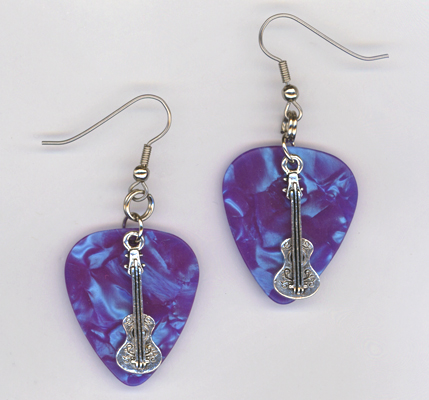 aqua gp charm earrings