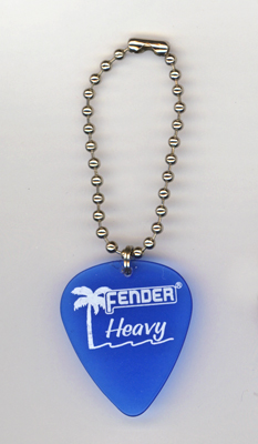 fender aqua blue gp keychain