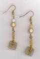 Golden Squares Earrings