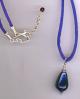 Vintage Blue Luster Necklace