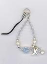 Hope Crystal Pearl Phone Charm
