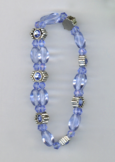 blues sapphire slider stretch bracelet