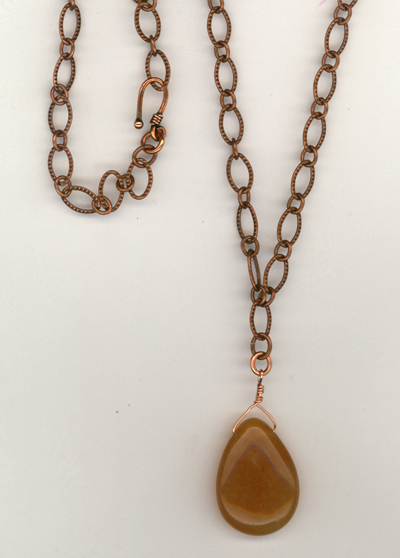 Caramel Copper Chain Necklace