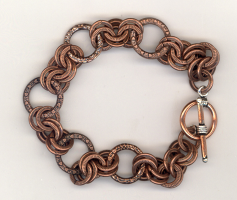 Copper Link Circle Bracelet