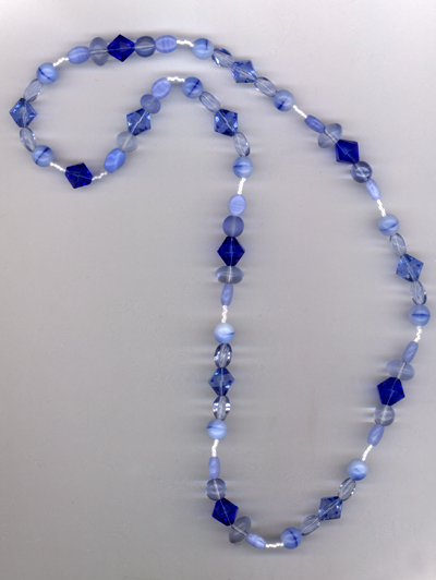 Little Baby Blues Beaded Necklace