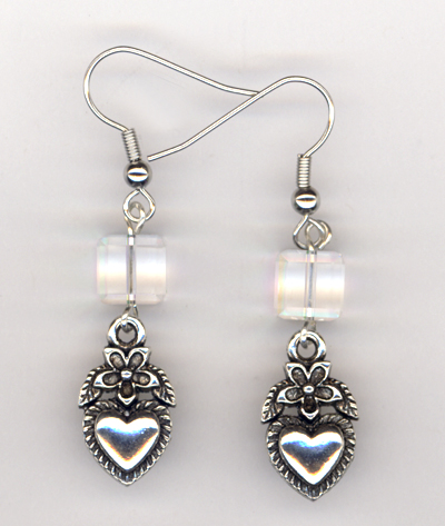 Charming Hearts ~ Crystal Earrings